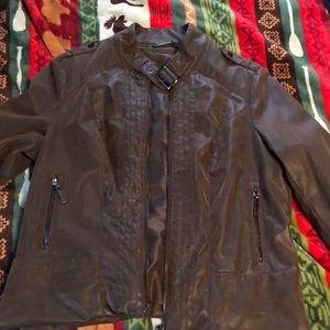Juniors  faux leather jacket